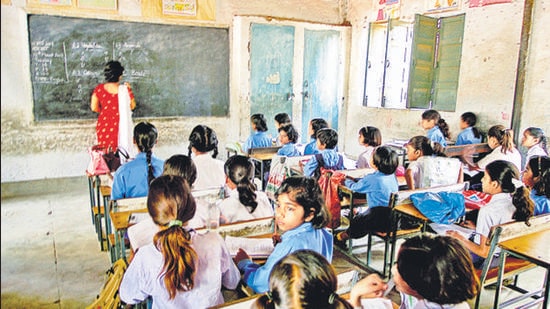 The BJP-led Haryana government had last month announced to include the history of Saraswati river in the curriculum for students of classes 4th to 12th in its schools. ((Representational/HT photo))