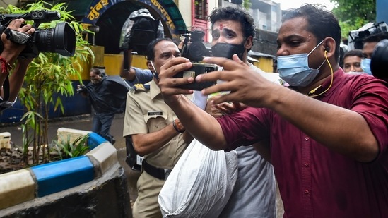 Raj Kundra moved a bail plea before the metropolitan magistrate court on Saturday, days after the police filed a supplementary charge-sheet in the case.(PTI)