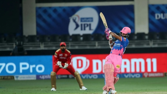 IPL 2021, PBKS vs RR: Yashasvi Jaiswal (in frame) smashed 49 and fell just short of his maiden IPL fifty. Moreover, he also put on a 54-run opening stand with Lewis.(BCCI/IPL)
