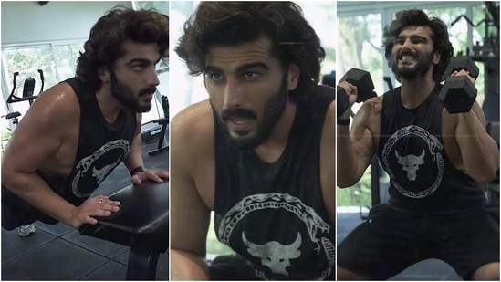 Arjun Kapoor in intense workout video says make every day count, Malaika Arora is impressed(Instagram/@arjunkapoor)