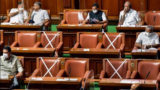 The state government on Tuesday said it is deliberating on introducing a law to “check involuntary religious conversions”, after a BJP legislator raised the issue in the Karnataka assemblyearlier in the day. (PTI) The state government on Tuesday said it is deliberating on introducing a law to “check involuntary religious conversions”, after a BJP legislator raised the issue in the Karnataka assemblyearlier in the day. (PTI)