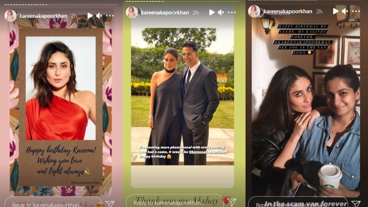 Kareena thanks her friends. Kareena thanks her friends.