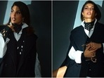 Boss lady Jacqueline Fernandez nails power dressing in chic mini attire for shoot(Instagram/@chandiniw)
