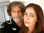 Bhavana and Chunky Panday pose for a selfie. Bhavana and Chunky Panday pose for a selfie.