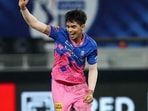 Kartik Tyagi defended 4 runs off the final over.&nbsp;