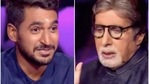 Amitabh Bachchan leaves contestant Pranshu Tripathi stumped on KBC 13. Amitabh Bachchan leaves contestant Pranshu Tripathi stumped on KBC 13.