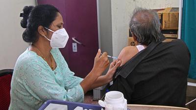 Pune, India - July 26, 2021: A beneficiary at Covid 19 vaccination centerin Pune, India, on Monday, July 26, 2021. (Photo by Ravindra Joshi/HT PHOTO) (HT PHOTO)