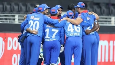 Delhi Capitals in a huddle. File (DC/Twitter)