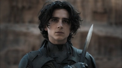Timothee Chalamet in a still from Dune. Timothee Chalamet in a still from Dune.