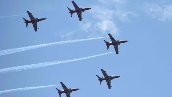 The Surya Kiran air show can also be viewed @suryakiran_iaf on Instagram, Twitter and Facebook.&nbsp;(File Photo / Representational Image)