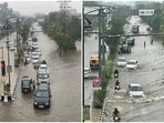 On September 22, Ludhiana received 16.4mm rainfall, taking the gross rainfall this month to 199.4 mm, which is 97.6mm more than the average rainfall of 101.8mm.(HT Photo/Gurpreet Singh)