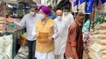 Union minister Hardeep Singh Puri in Bhabanipur (Twitter) Union minister Hardeep Singh Puri in Bhabanipur (Twitter)