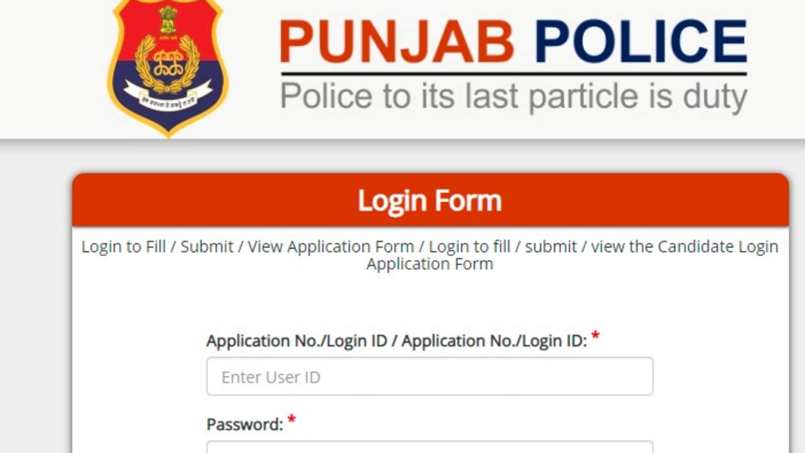 Punjab Police constable admit cards released at punjabpolice.gov.in