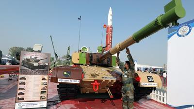 The defence ministry placed an order worth ₹7,523 crore with Heavy Vehicles Factory, Avadi, for 118 locally made Arjun Mk-1A tanks to sharpen the army’s combat edge, in a push to in a push to the Atmanirbhar Bharat campaign. (File photo) The defence ministry placed an order worth ₹7,523 crore with Heavy Vehicles Factory, Avadi, for 118 locally made Arjun Mk-1A tanks to sharpen the army’s combat edge, in a push to in a push to the Atmanirbhar Bharat campaign. (File photo)
