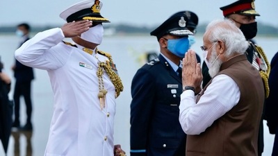 On the first day of his much-touted three-day US visit, the Prime Minister's packed schedule will have him interact with US Vice President Kamala Harris and global CEOs. (Twitter/@narendramodi)
