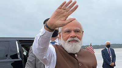 Prime Minister Narendra Modi has started his day in US meeting with five top American CEOs. (ANI) Prime Minister Narendra Modi has started his day in US meeting with five top American CEOs. (ANI)