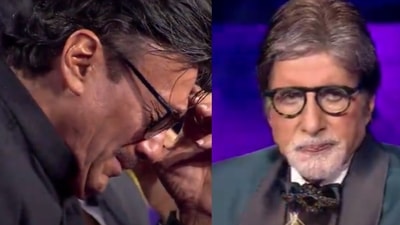 Jackie Shroff, Amitabh Bachchan get emotional as Suniel Shetty talks about Jackie's mom's death on KBC 13. Jackie Shroff, Amitabh Bachchan get emotional as Suniel Shetty talks about Jackie's mom's death on KBC 13.