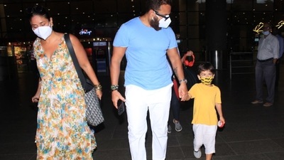 Kareena Kapoor, Saif Ali Khan and their children were in the Maldives to celebrate Kareena's 41st birthday. (Varinder Chawla) Kareena Kapoor, Saif Ali Khan and their children were in the Maldives to celebrate Kareena's 41st birthday. (Varinder Chawla)