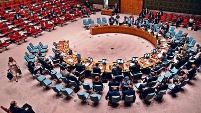 The UN Security Council (top) holds a meeting on the sidelines of the 76th UN General Assembly. The UN Security Council (top) holds a meeting on the sidelines of the 76th UN General Assembly.