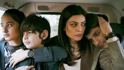Sushmita Sen in a still from the web series Aarya.