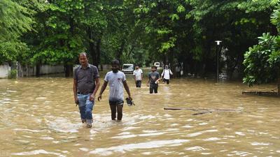 Illegal stormwater drain connections cause flooding of drains and compound waterlogging problems during peak monsoon. (HT Archive) Illegal stormwater drain connections cause flooding of drains and compound waterlogging problems during peak monsoon. (HT Archive)