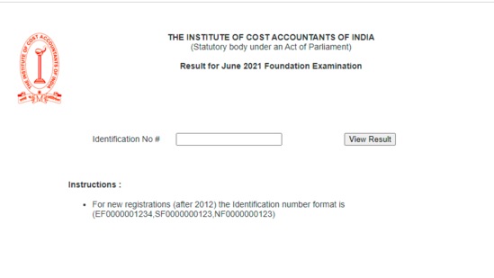 ICMAI CMA June 2021 foundation exam results: Candidates who appeared for the foundation examination can check their results on the official website of ICMAI on icmai.in.(icmai.in)