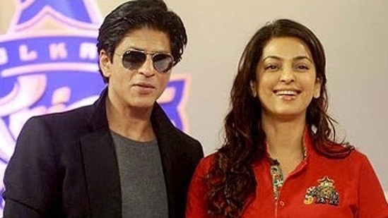 Juhi Chawla reveals Shah Rukh Khan once arrived to her party after she had gone to bed.&nbsp;