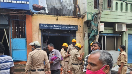 Police are yet to identify the deceased. (HT photo.) Police are yet to identify the deceased. (HT photo.)