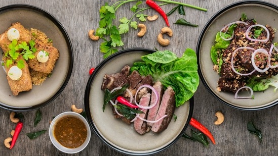 Eating a lot: Overeating immediately after your fast is going to shoot up your blood sugar and insulin levels instantly and can lead to headaches, nausea, and make you feel jittery.(Unsplash)