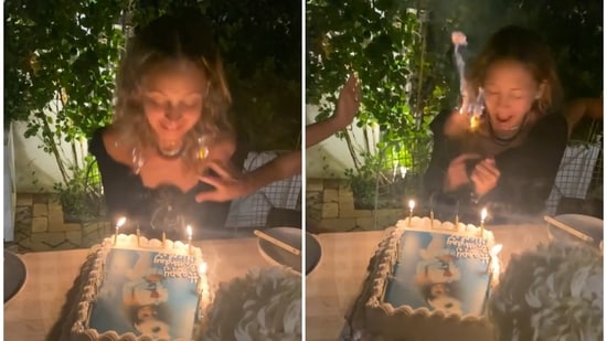 Nicole Richie shared a scary video from her 40th birthday celebrations.