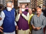 Lok Sabha Speaker Om Birla with Karnataka assembly speaker Vishweshwar Hegde Kageri and CM Basavaraj Bommai at the Vidhana Soudha in Bengaluru, Lok Sabha Speaker Om Birla with Karnataka assembly speaker Vishweshwar Hegde Kageri and CM Basavaraj Bommai at the Vidhana Soudha in Bengaluru,