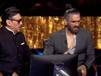 Jackie Shroff and Suniel Shetty on Kaun Banega Crorepati 13. Jackie Shroff and Suniel Shetty on Kaun Banega Crorepati 13.