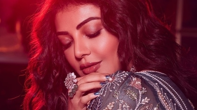 She accessorised her look with a state-of-the-art finger ring and a ravishing statement neckpiece from The Leo Jewels. Wearing a dab of glossy coral lipstick, Kajal amplified the glam quotient with rosy blushed and highlighted cheeks, kohl-lined eyes with brown eyeliner streaks, mascara-laden eyelashes, brown eyeshadow and filled-in eyebrows. (Instagram/kajalaggarwalofficial) She accessorised her look with a state-of-the-art finger ring and a ravishing statement neckpiece from The Leo Jewels. Wearing a dab of glossy coral lipstick, Kajal amplified the glam quotient with rosy blushed and highlighted cheeks, kohl-lined eyes with brown eyeliner streaks, mascara-laden eyelashes, brown eyeshadow and filled-in eyebrows. (Instagram/kajalaggarwalofficial)