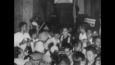 Tenzin Gyatso, the 14th Dalai Lama, arrives at Delhi railway station from Mussoorie, a few months after fleeing Tibet in this picture dated 7 September, 1959. (Getty Images) Tenzin Gyatso, the 14th Dalai Lama, arrives at Delhi railway station from Mussoorie, a few months after fleeing Tibet in this picture dated 7 September, 1959. (Getty Images)