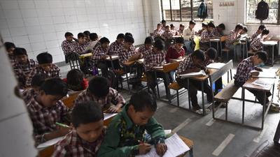 AAP claimed around 70,000 students have dropped out of school due to the BJP-ruled MCD not providing education to children of classes 1 to 5. (Representative image/HT Photo) AAP claimed around 70,000 students have dropped out of school due to the BJP-ruled MCD not providing education to children of classes 1 to 5. (Representative image/HT Photo)