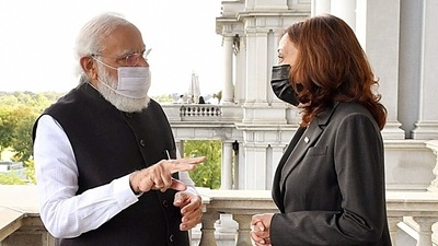 What PM Modi gifted to Kamala Harris, other Quad leaders (ANI) What PM Modi gifted to Kamala Harris, other Quad leaders (ANI)