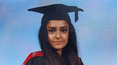 An undated handout picture released on September 23, 2021, by the Metropolitan Police shows 28-year-old teacher Sabina Nessa, who was found dead on the evening of September 17 at Cator Park in Kidbrooke, southeast London.&nbsp; (File Photo / AFP)