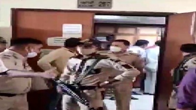 Visuals from inside court after shooting (ANI)