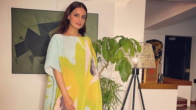 Dia Mirza shared a glimpse inside her house. Dia Mirza shared a glimpse inside her house.