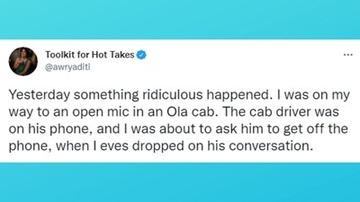 Comedian Aditi Mittal's post has prompted people to share love-filled comments. (Twitter/@awryaditi) Comedian Aditi Mittal's post has prompted people to share love-filled comments. (Twitter/@awryaditi)