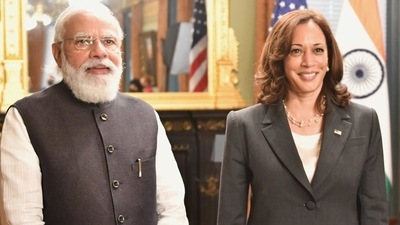 PM Modi and US vice president Kamala Harris (twitter/com/narendramodi) PM Modi and US vice president Kamala Harris (twitter/com/narendramodi)