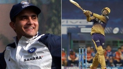 Venkatesh Iyer says his style is inspired by former India skipper Sourav Ganguly (HT Collage)