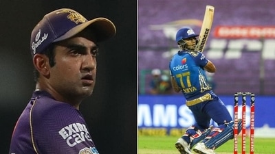 Former KKR skipper Gautam Gambhir (L) and Suryakumar Yadav (R) (HT Collage)