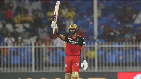 The Royal Challengers Bangalore openers Devdutt Padikkal and Virat Kohli got their team off to a blistering start. They took RCB past 50 inside the powerplay and Padikkal got his half-century first.(BCCI/IPL)