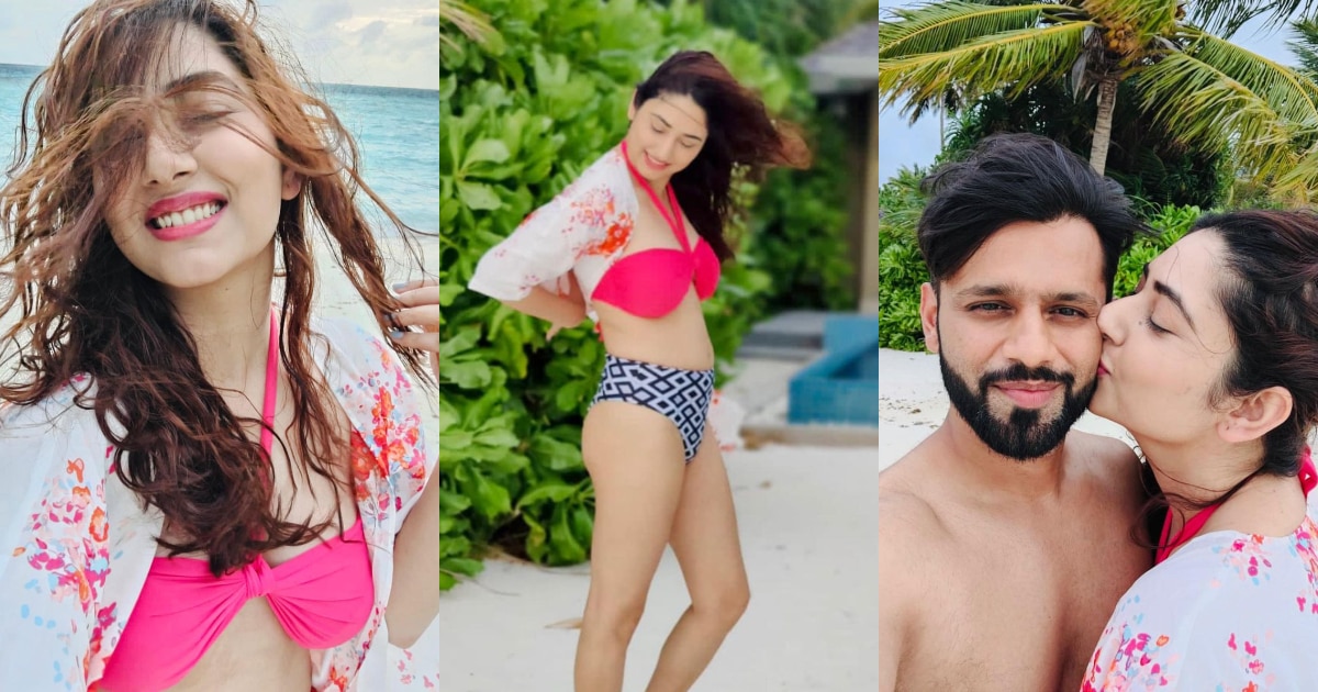 Disha Parmar and Rahul Vaidya are on a vacation in the Maldives.