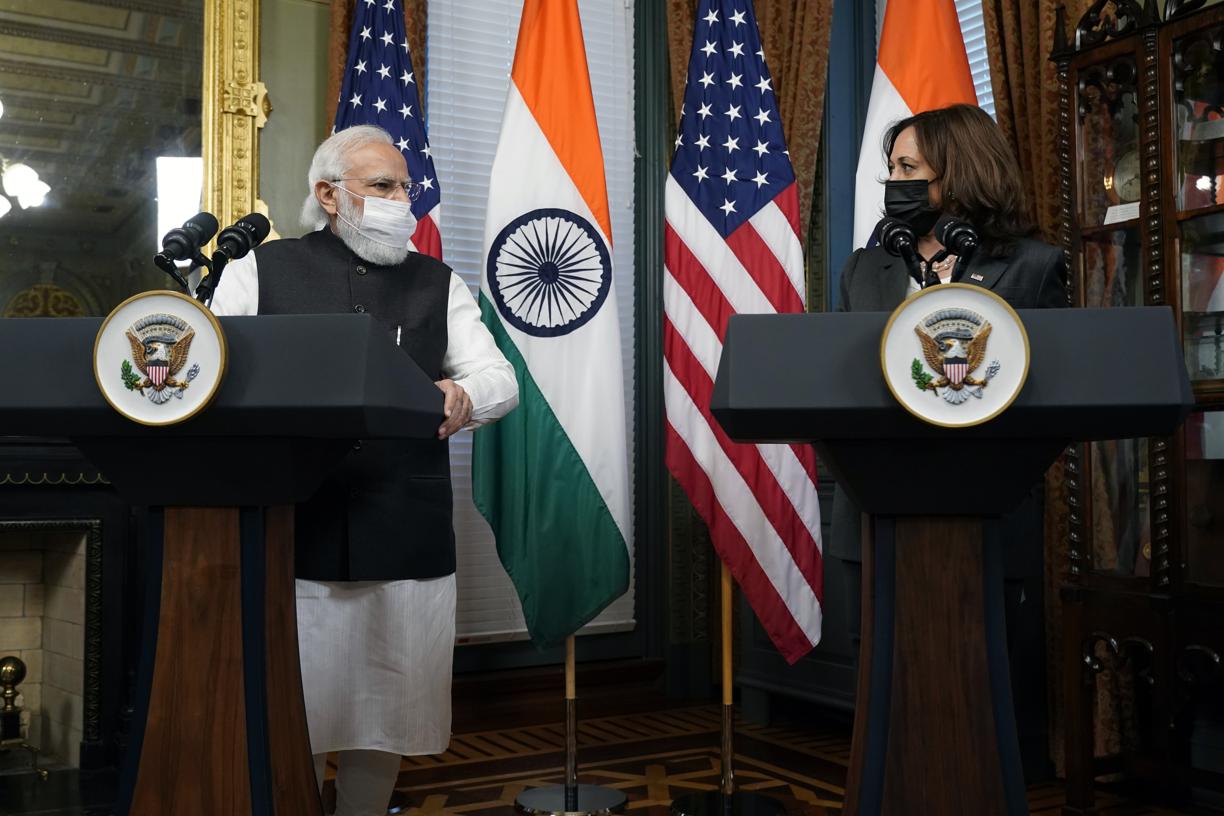 'Her feat inspired the entire world': Prime Minister Narendra Modi meets United States Vice President Kamala Harris on September 23, 2021.