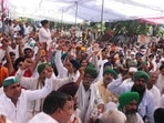 Farmers have been protesting against the Centre’s three farm laws since November last year. (HT PHOTO) Farmers have been protesting against the Centre’s three farm laws since November last year. (HT PHOTO)