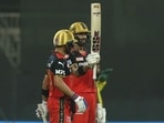 Devdutt Padikkal celebrating his sixth IPL fifty