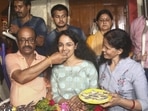 Jagrati Awasthi, the second rank holder, celebrates after Union Public Service Commission declared UPSC civil services results. (PTI Photo) Jagrati Awasthi, the second rank holder, celebrates after Union Public Service Commission declared UPSC civil services results. (PTI Photo)