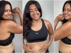 Sameera Reddy says loving every jiggle and curve of our body is best exercise, see unfiltered video(Instagram/@reddysameera)